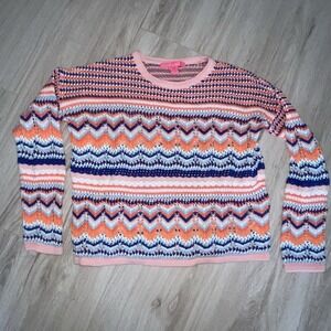 Lilly Pulitzer Samora Sweater in Kitschy Coral Women's Size XS Summer Vacation